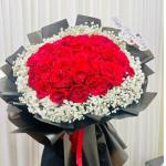 Bó Hồng Đỏ Tình Yêu