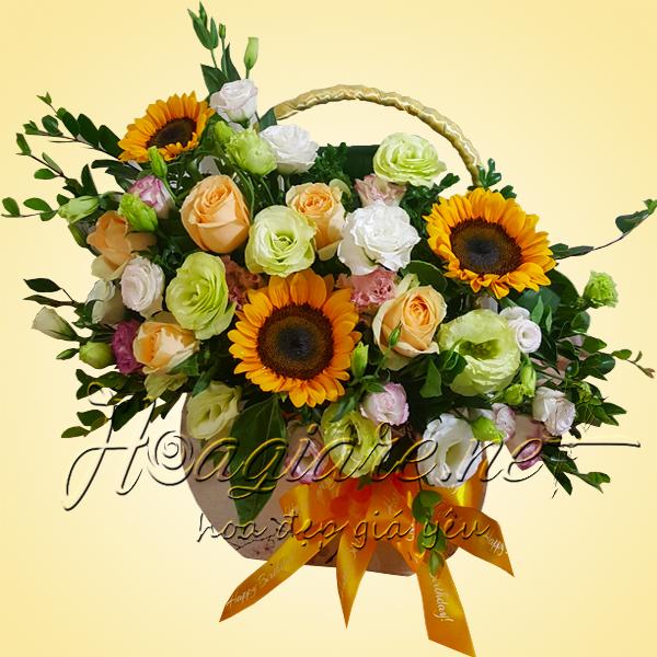 Giỏ hoa tươi G12