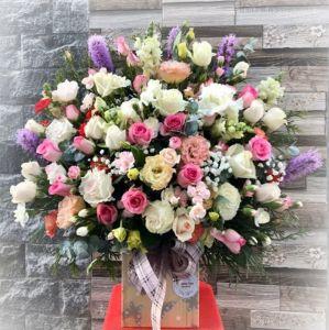 Giỏ hoa khai trương nhỏ BNG574